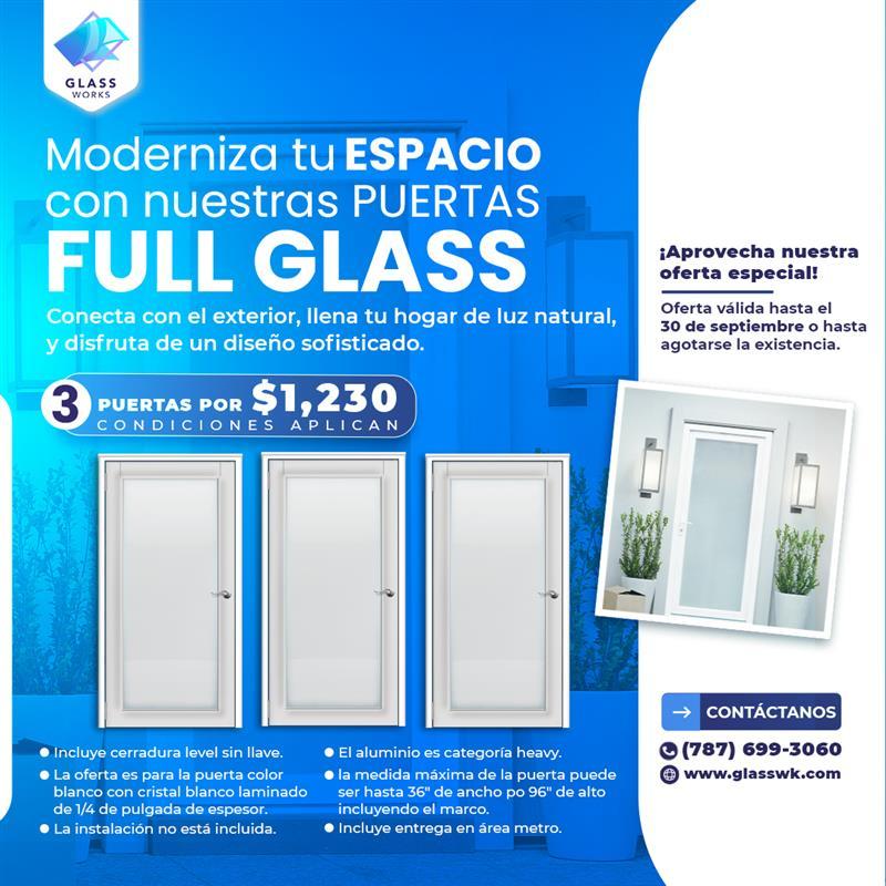 3 Puertas Full Glass Heavy