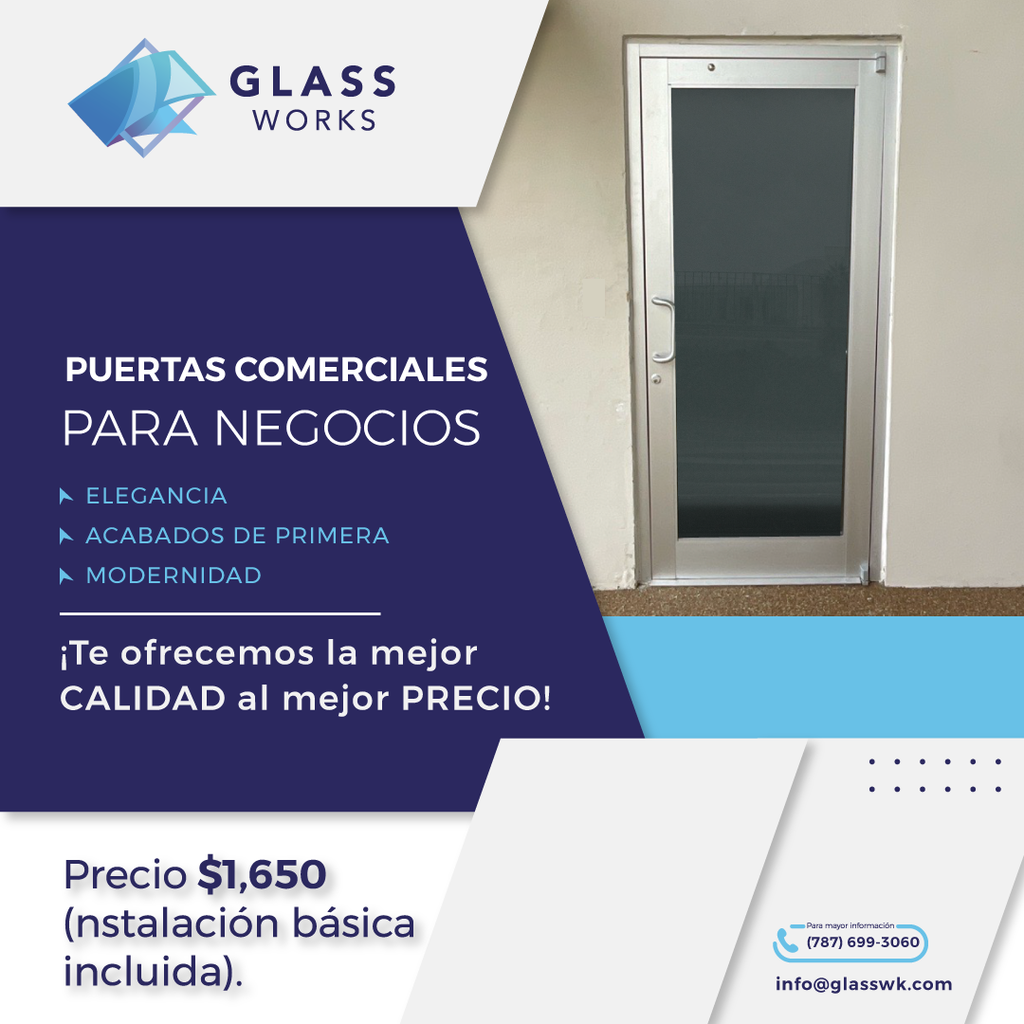 Narrow Commercial Door